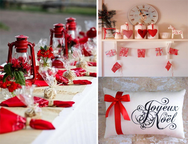 red and white christmas