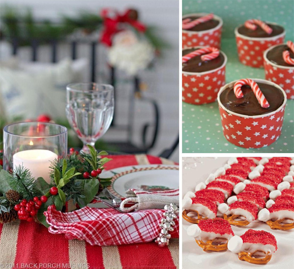 red and white christmas